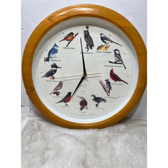 Audubon Society singing bird wall clock works - Picture 5 of 5